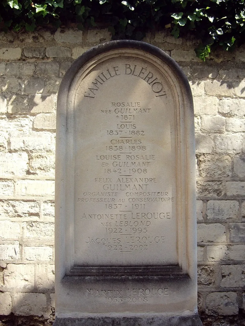 Photographie : la tombe d'Alexandre Guilmant au cimetière du Montparnasse