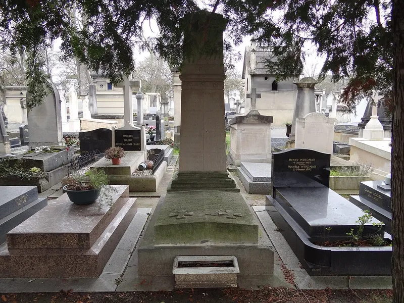 Photographie : la tombe d'Alexandre Lenoir au cimetière du Montparnasse