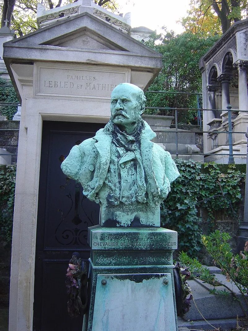 Photographie : la tombe d'Alfred Dehodencq au cimetière de Montmartre