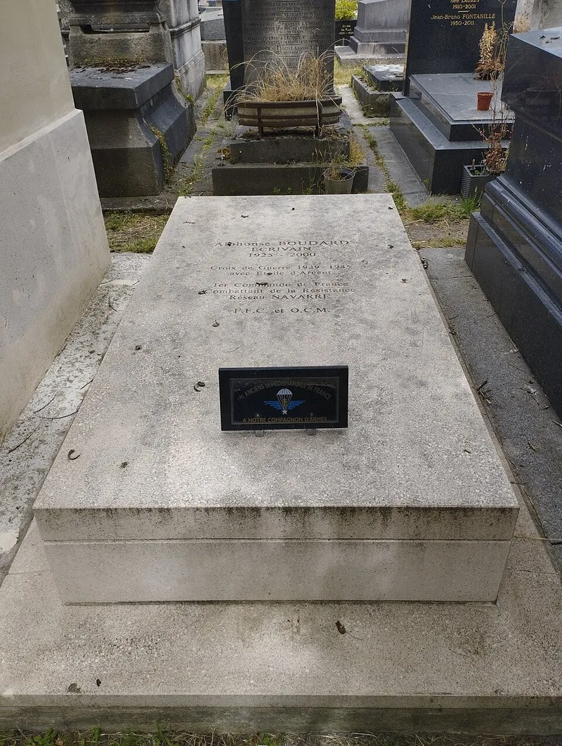 Photographie : la tombe d'Alphonse Boudard au cimetière du Montparnasse