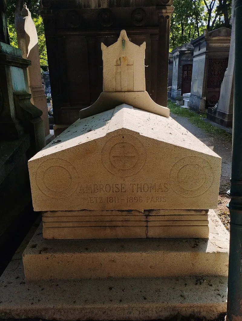 Photographie : la tombe d'Ambroise Thomas au cimetière de Montmartre