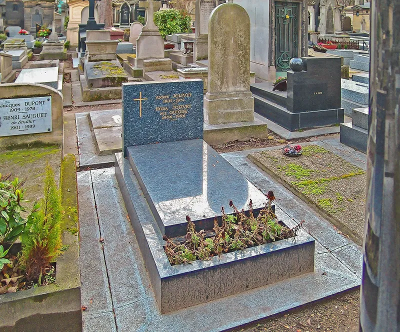 Photographie : la tombe d'André Jolivet au cimetière de Montmartre