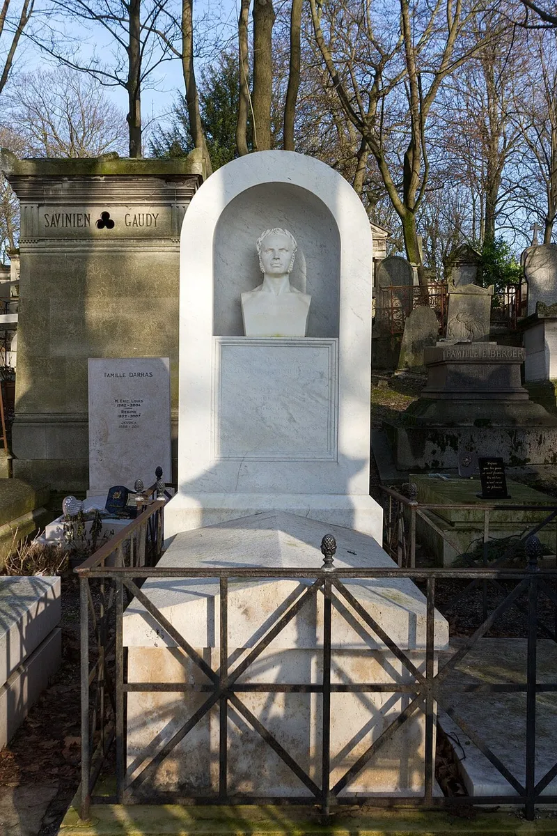 Photographie : la tombe d'Anne-Louis Girodet au cimetière du Père-Lachaise