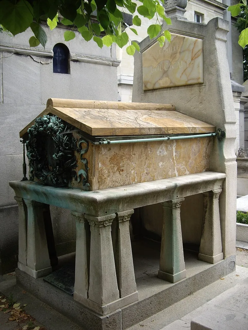 Photographie : tombe d'Aristide et Marguerite Boucicaut au cimetière du Montparnasse