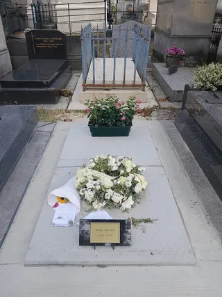 Photographie : la tombe d'Edgar Morin au cimetière du Montparnasse