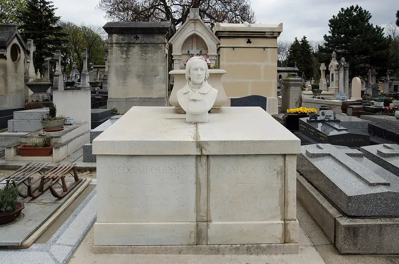 Photographie : la tombe d'Edgar Quinet au cimetière du Montparnasse