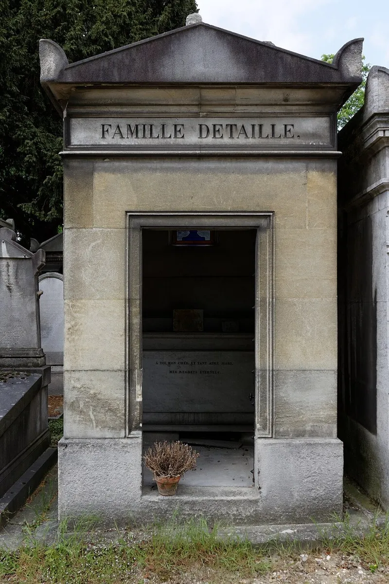 Photographie : la tombe d'Édouard Detaille au cimetière du Père-Lachaise