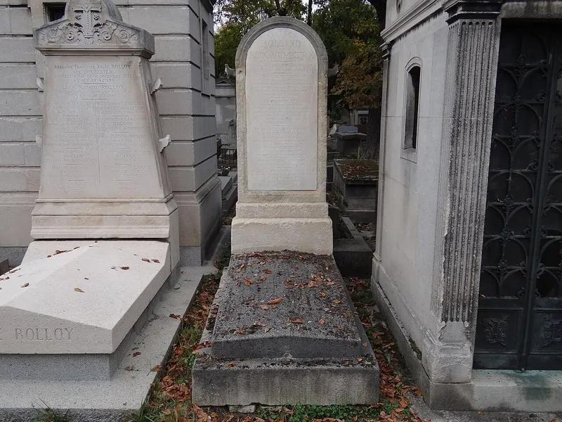 Photographie : la tombe d'Edouard Hervé au cimetière de Montmartre