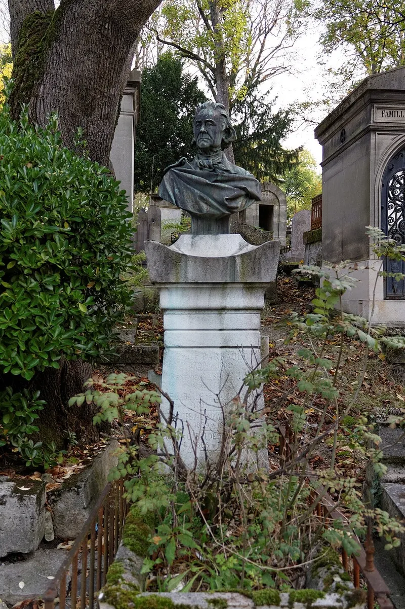 Photographie : la tombe d'Émile Barrault au cimetière du Père-Lachaise