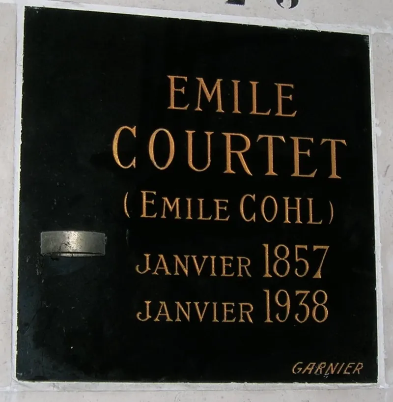 Photographie : la tombe d'Émile Cohl au cimetière du Père-Lachaise