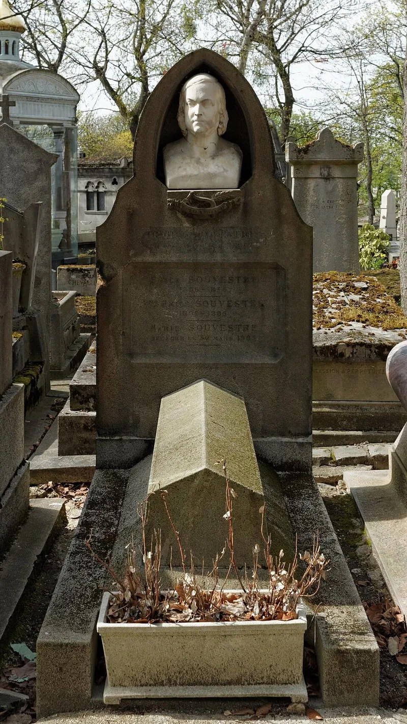 Photographie : la tombe d'Émile Souvestre au cimetière du Père-Lachaise