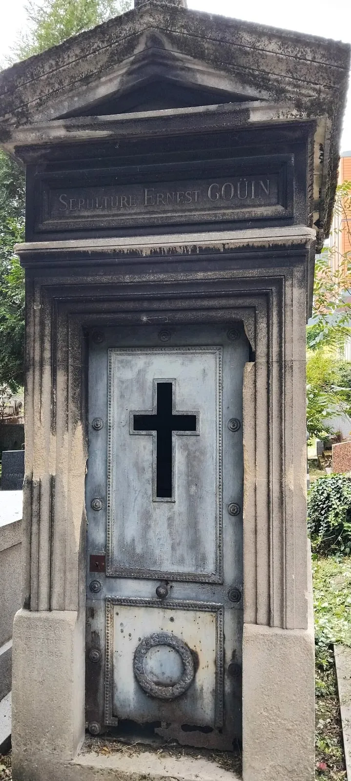 Photographie : la tombe d'Ernest Goüin au cimetière de Montmartre
