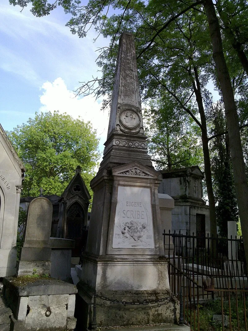 Photographie : la tombe d'Eugène Scribe au cimetière du Père-Lachaise
