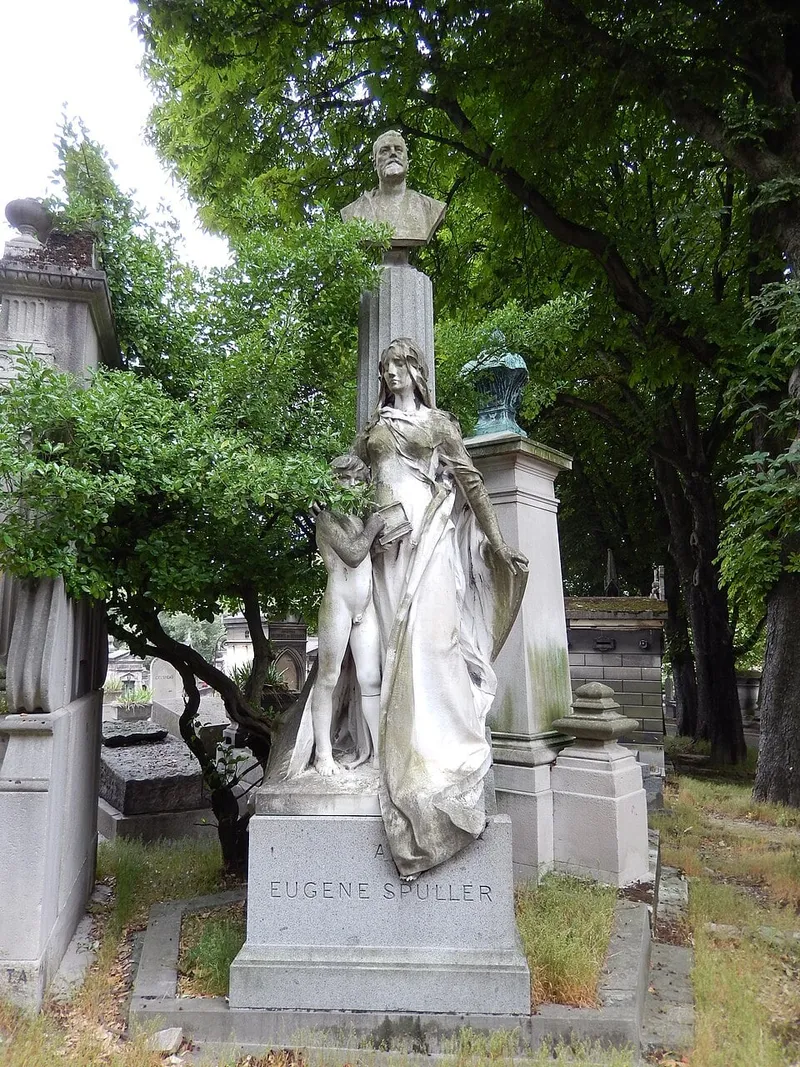 Photographie : la tombe d'Eugène Spüller au cimetière du Père-Lachaise