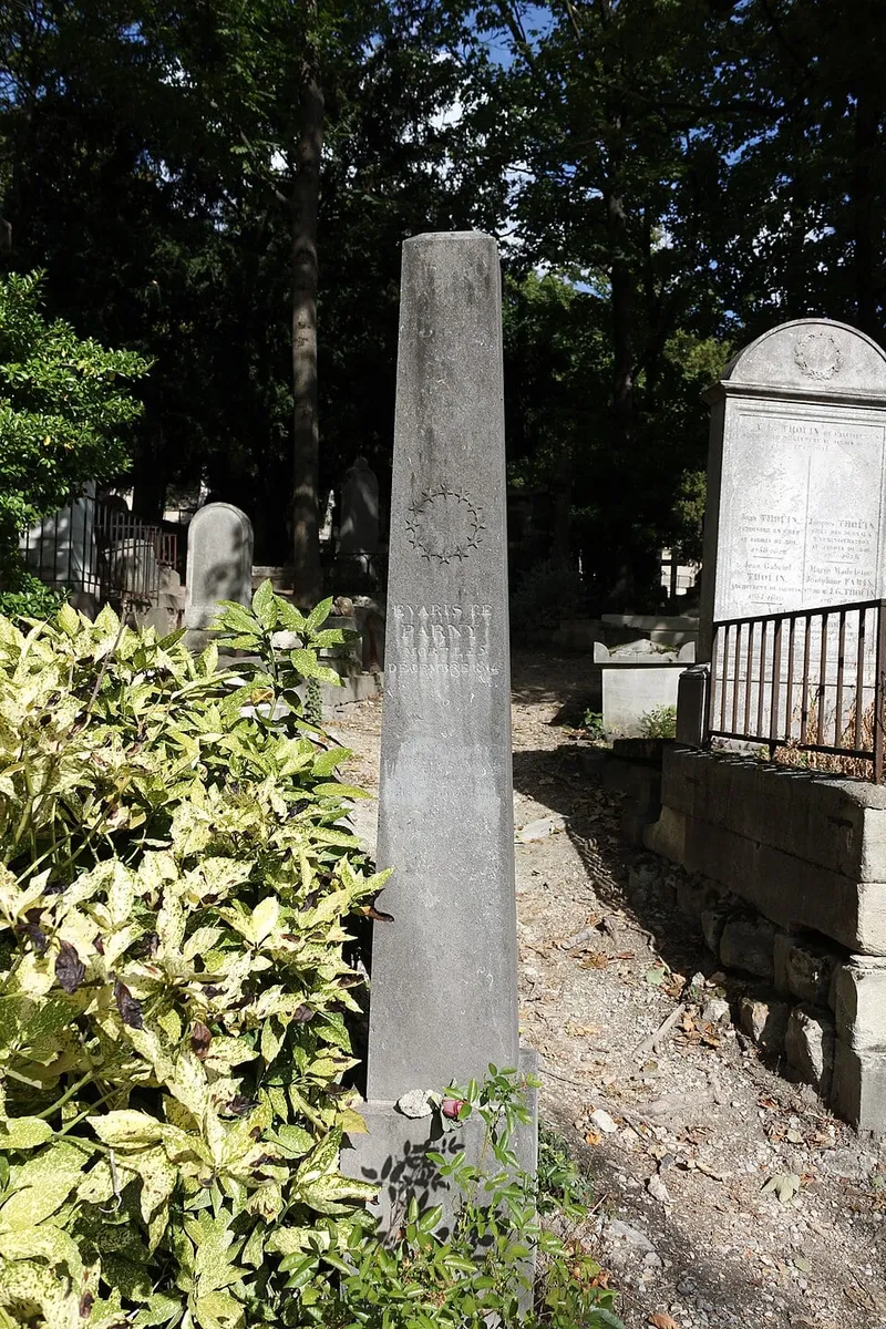 Photographie : la tombe d'Évariste de Parny au cimetière du Père-Lachaise
