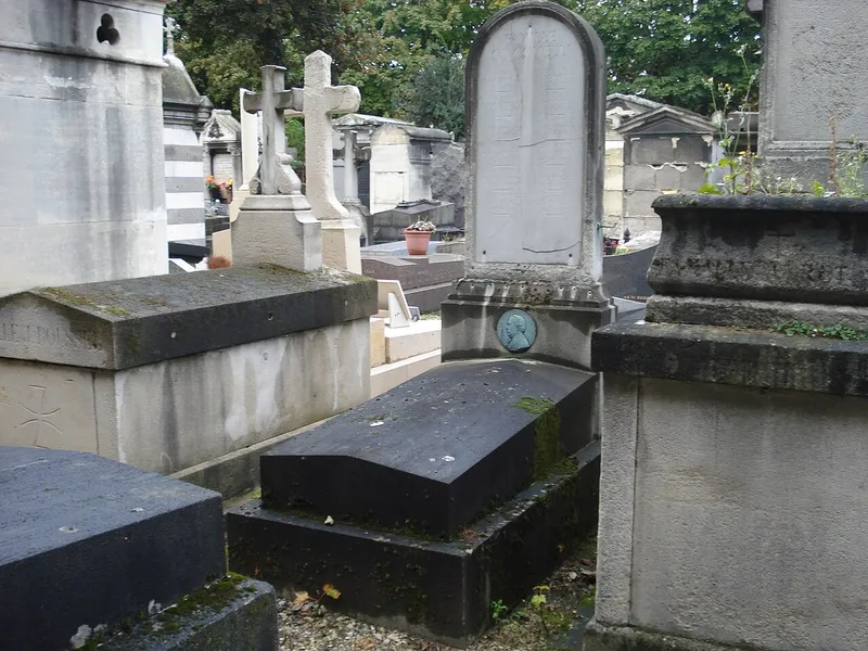 Photographie : la tombe d'Hector Giacomelli au cimetière de Montmartre
