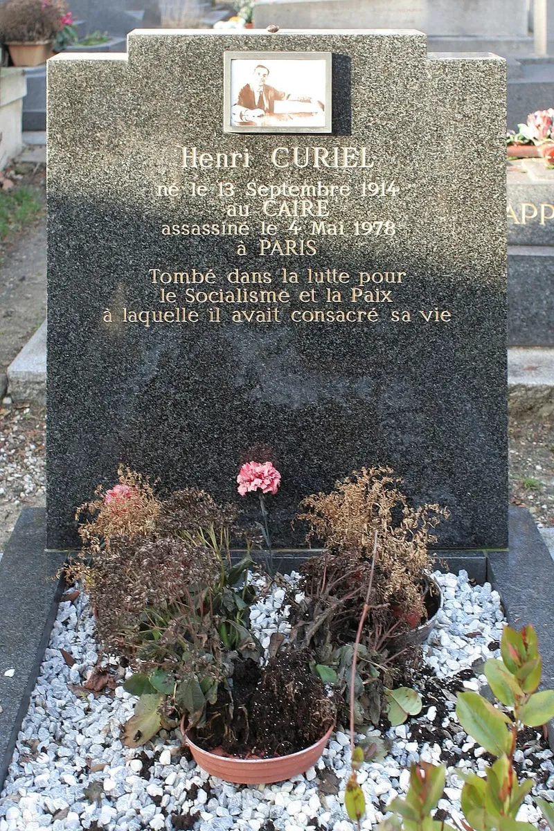 Photographie : la tombe d'Henri Curiel au cimetière du Père-Lachaise