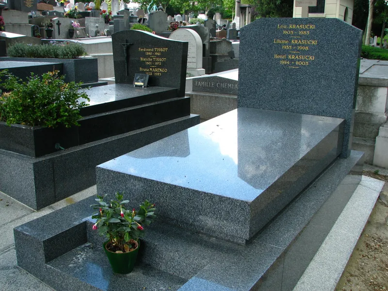 Photographie : la tombe d'Henri Krasucki au cimetière du Père-Lachaise