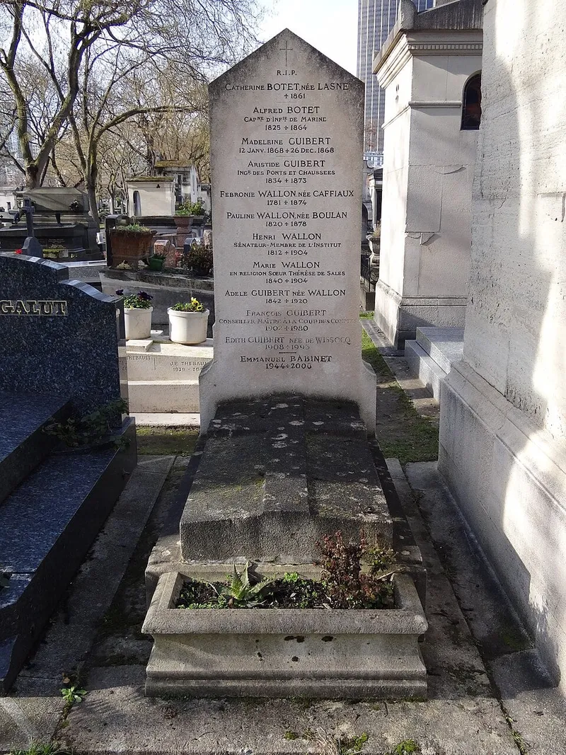 Photographie : la tombe d'Henri Wallon au cimetière du Montparnasse