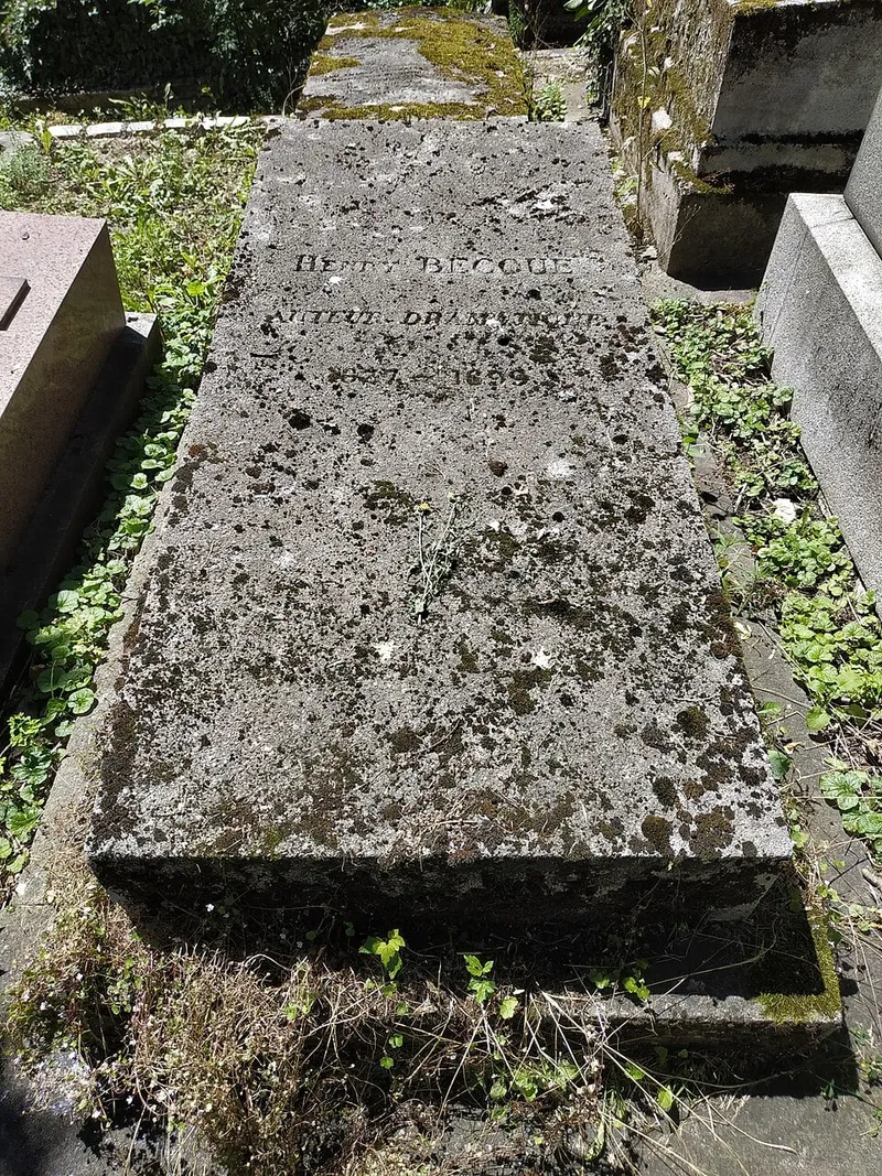 Photographie : la tombe d'Henry Becque au cimetière du Père-Lachaise