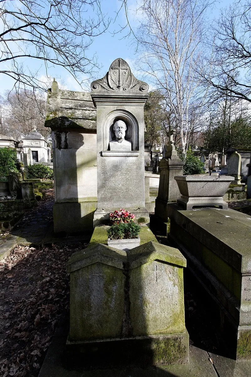 Photographie : la tombe d'Hippolyte Flandrin au cimetière du Père-Lachaise