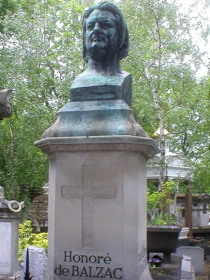 Photographie : la tombe d'Honoré de Balzac au cimetière du Père-Lachaise