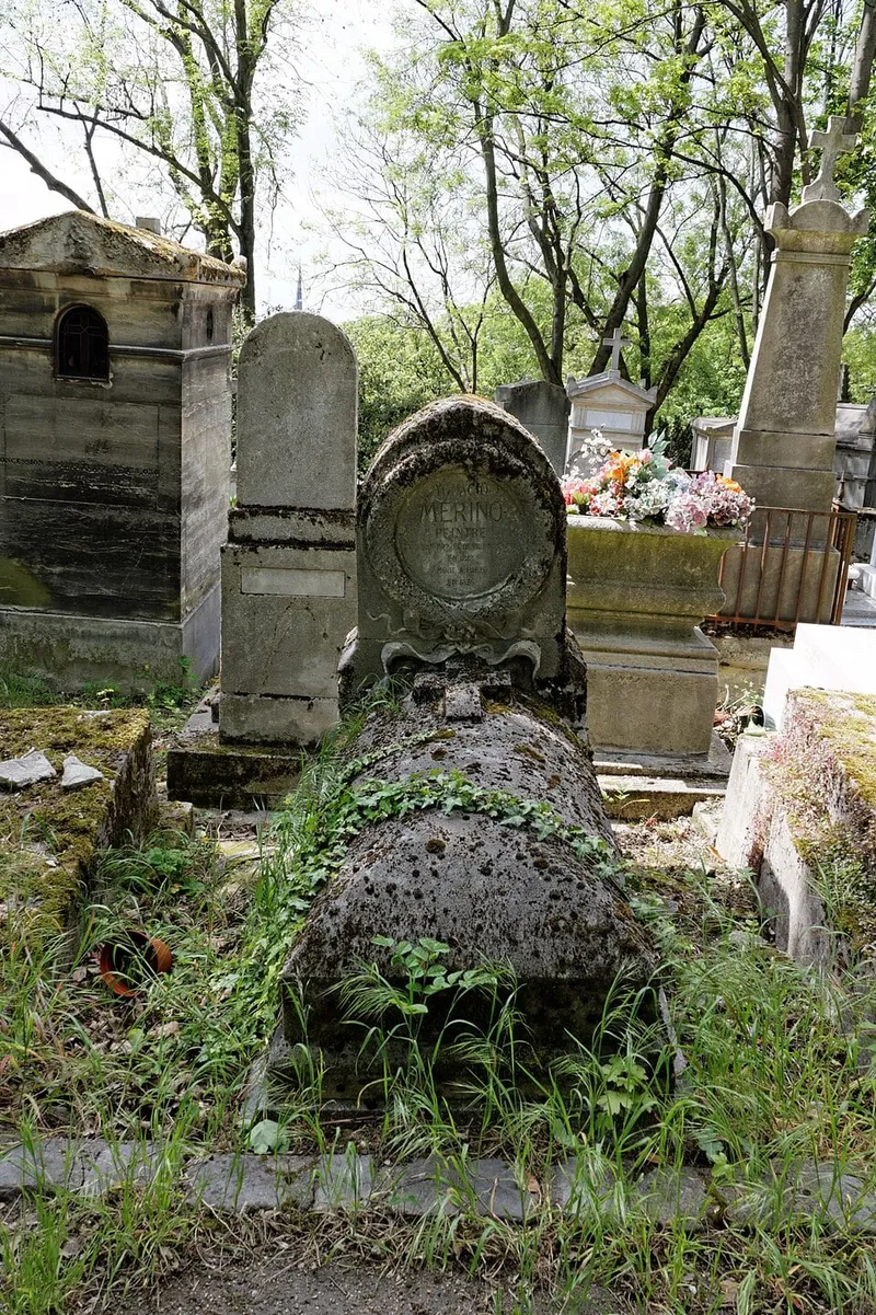 Photographie : la tombe d'Ignacio Merino au cimetière du Père-Lachaise
