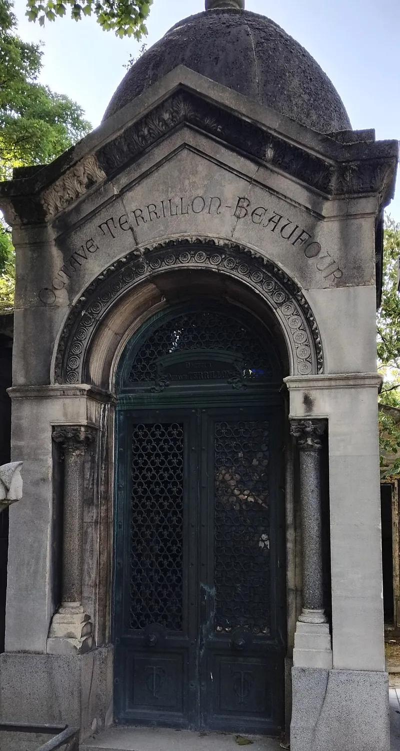 Photographie : la tombe d'Octave Terrillon au cimetière de Montmartre