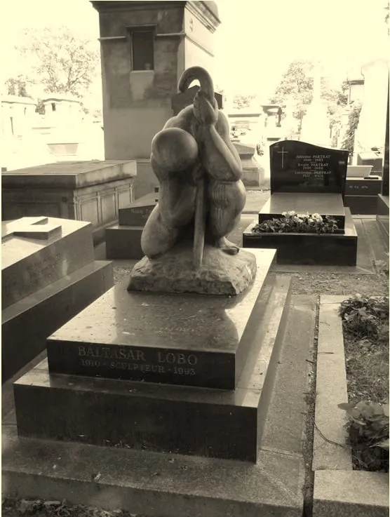 Photographie : la tombe de Baltasar Lobo au cimetière du Montparnasse