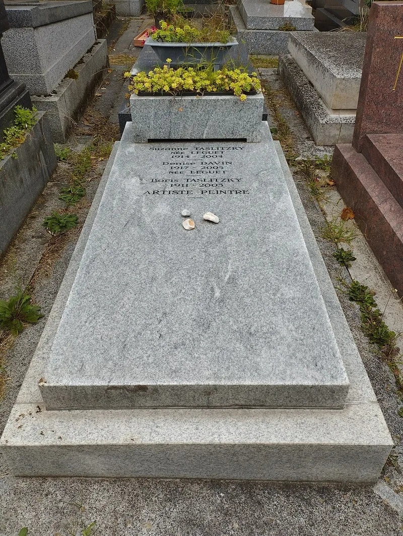 Photographie : la tombe de Boris Taslitzky au cimetière du Montparnasse