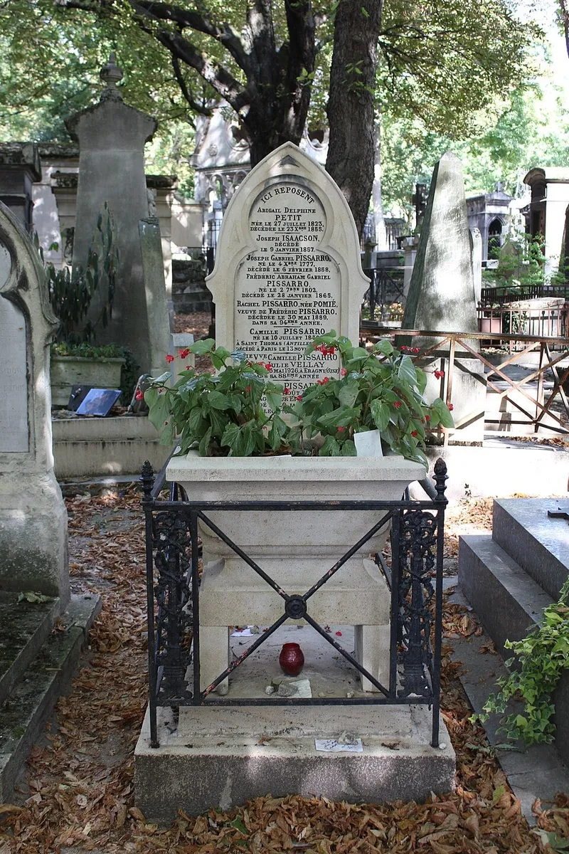 Photographie : la tombe de Camille Pissarro au cimetière du Père-Lachaise