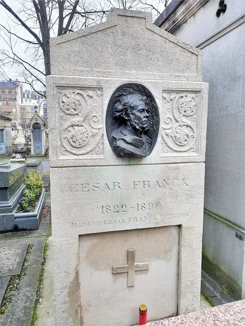 Photographie : la tombe de César Franck au cimetière du Montparnasse