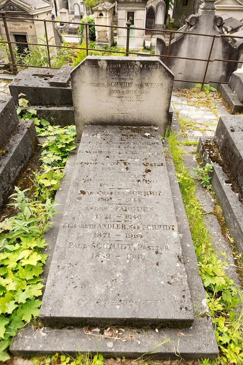 Photographie : la tombe de Charles Andler au cimetière du Père-Lachaise