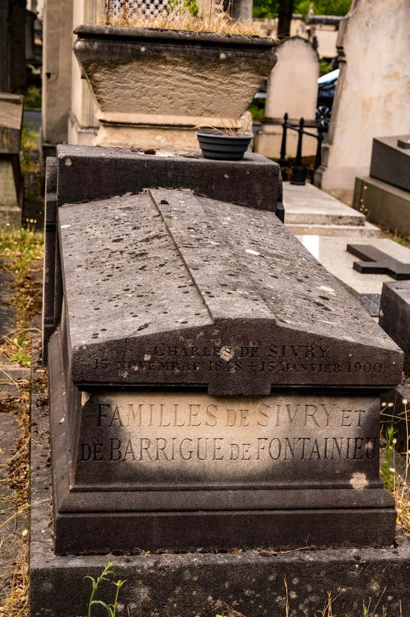 Photographie : la tombe des familles de Sivry, au cimetière du Montparnasse