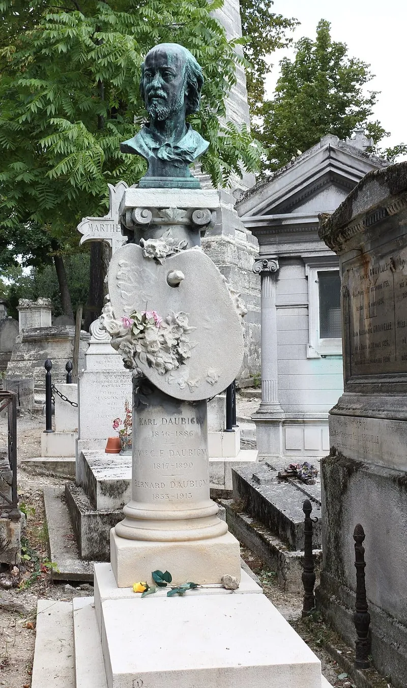 Photographie : la tombe de Charles-François Daubigny au cimetière du Père-Lachaise