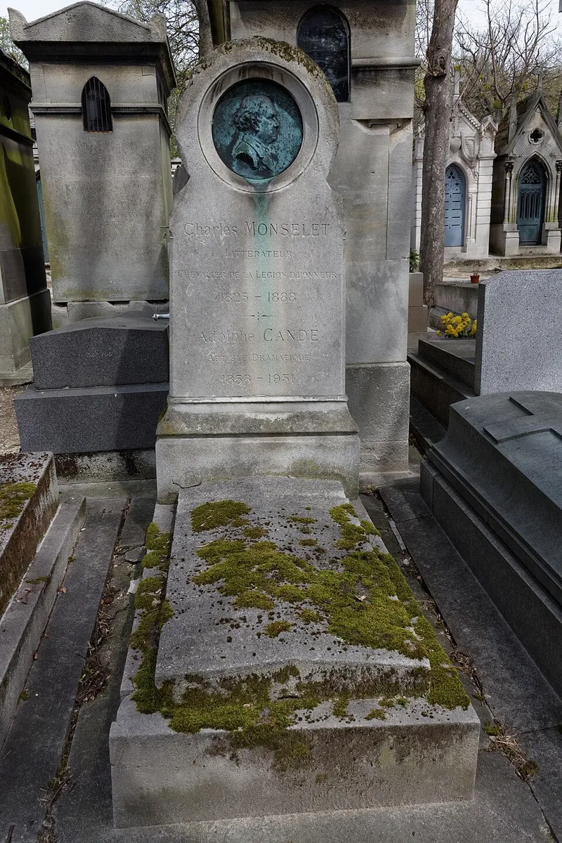 Photographie : la tombe de Charles Monselet au cimetière du Père-Lachaise