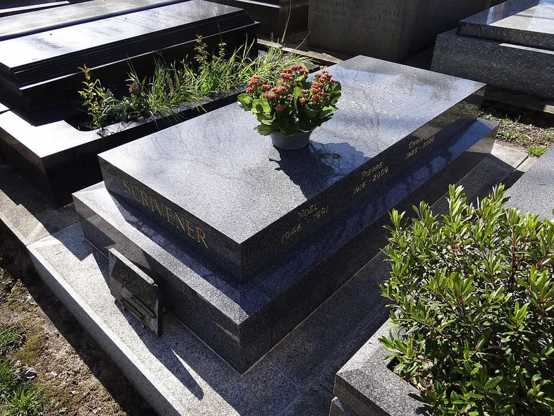 Photographie : la tombe de Christiane Scrivener au cimetière du Montparnasse