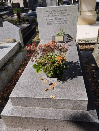 Photographie : la tombe de Claire Bretécher au cimetière de Montmartre