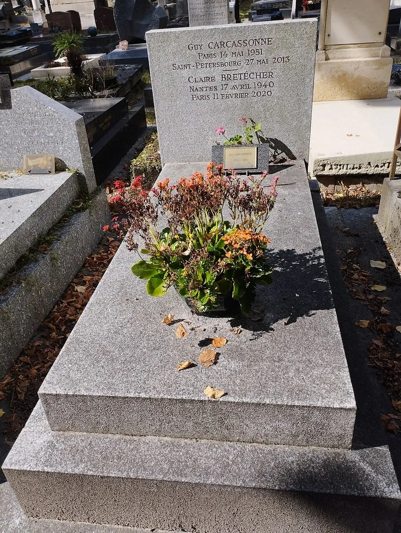 Photographie : la tombe de Claire Bretécher au cimetière de Montmartre
