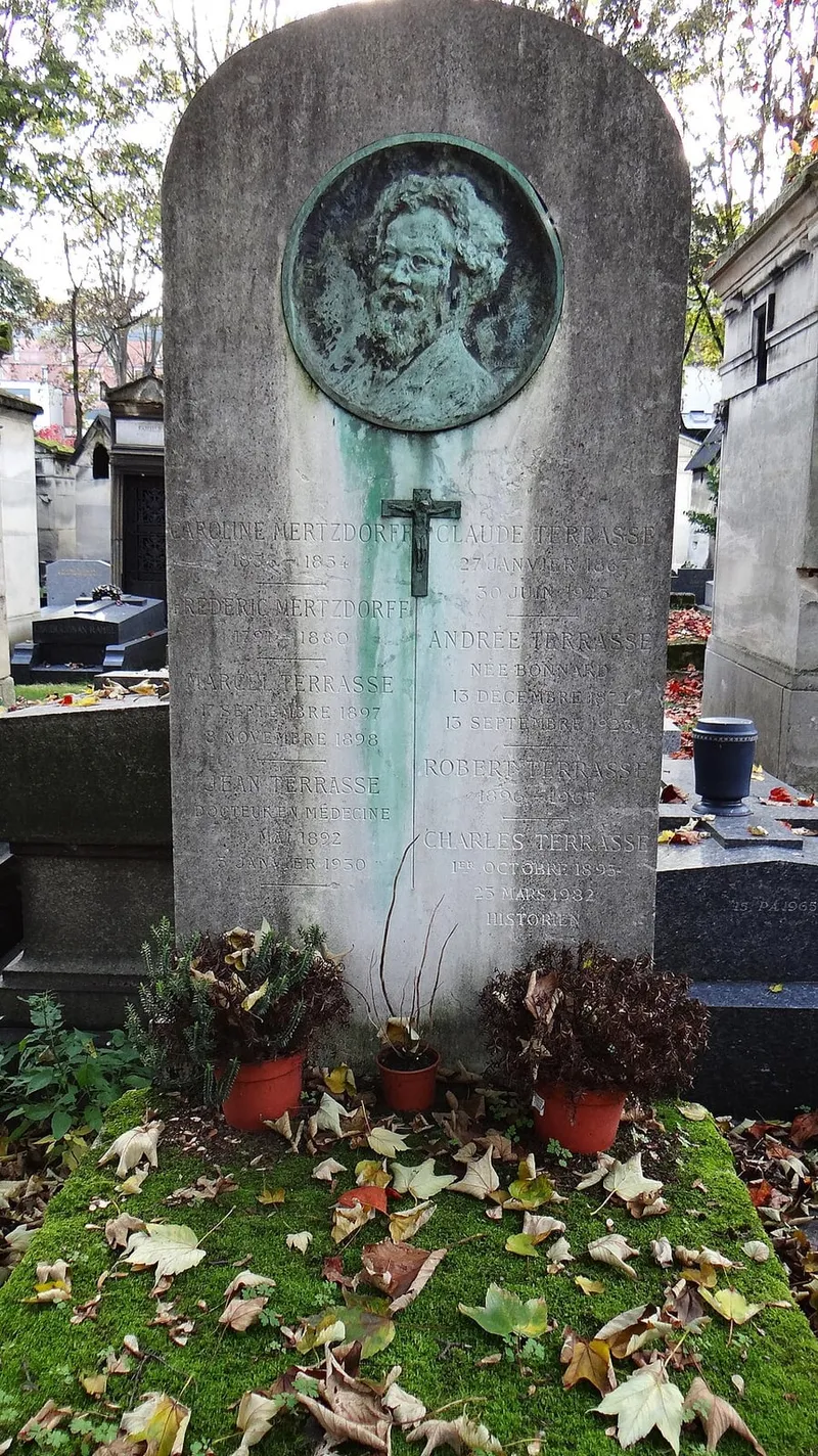 Photographie : la tombe de Claude Terrasse au cimetière de Montmartre