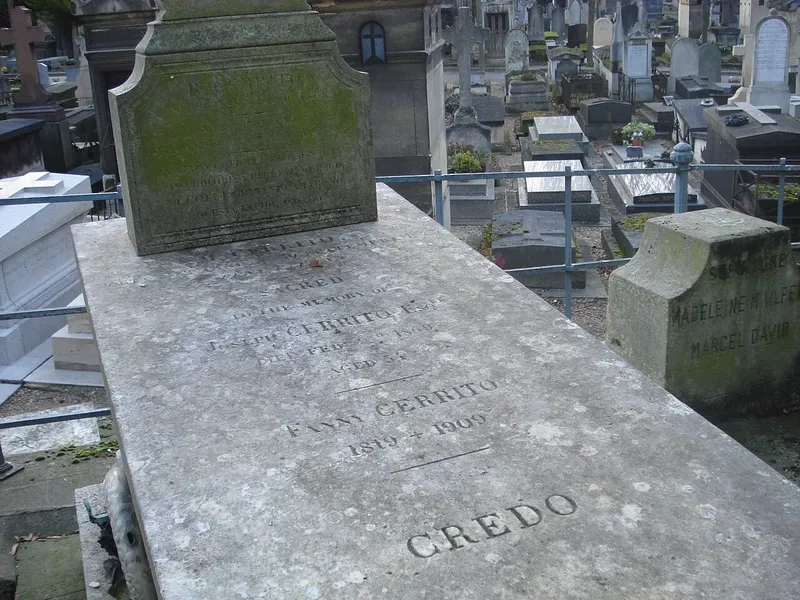 Photographie : la tombe de Fanny Cerrito au cimetière de Montmartre