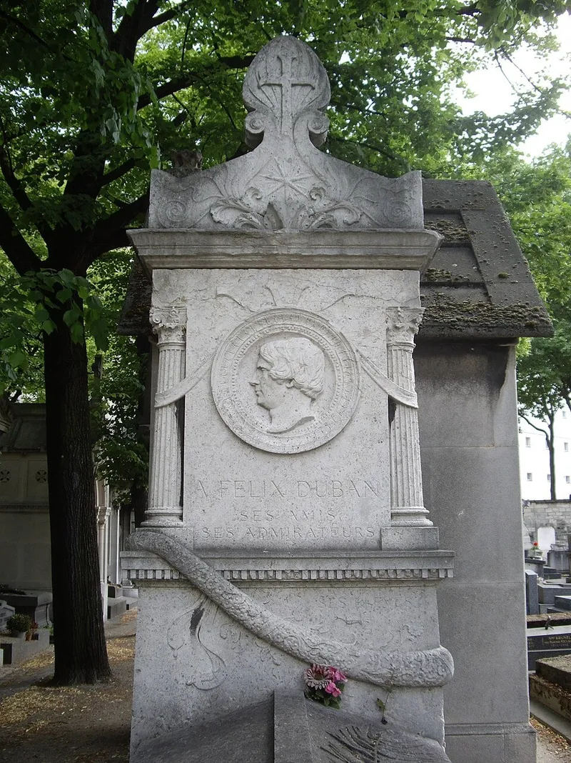 Photographie : la tombe de Félix Duban au cimetière du Montparnasse