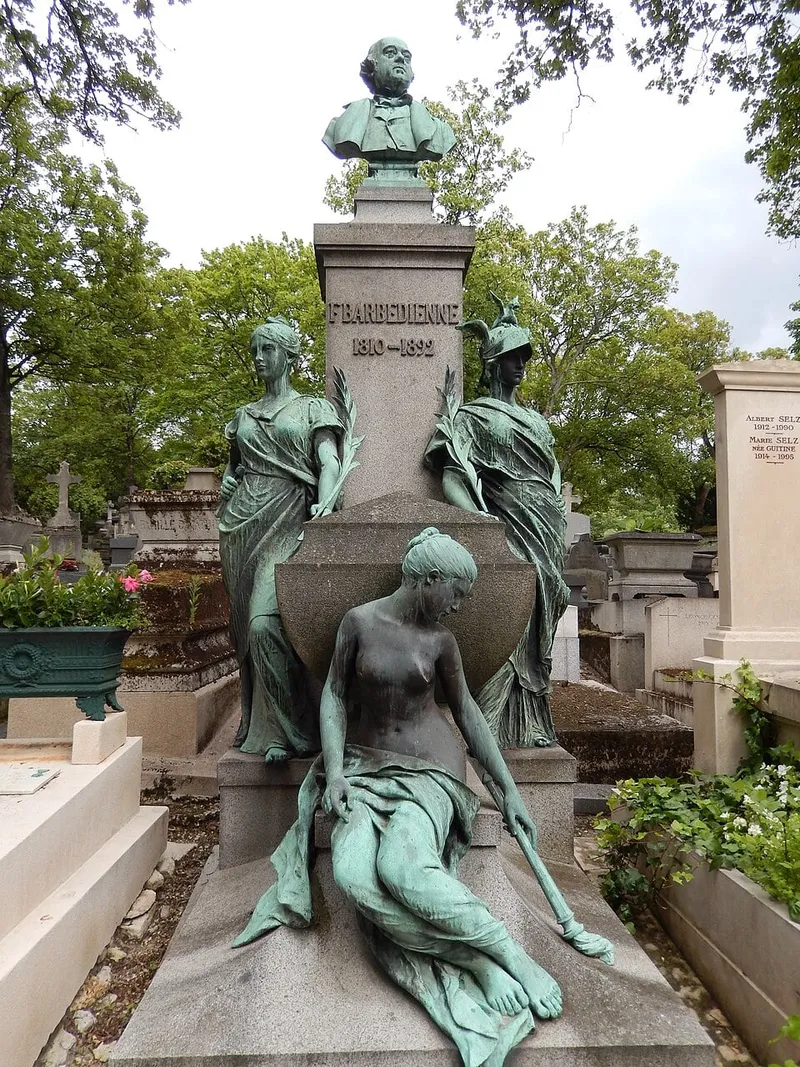 Photographie : la tombe de Ferdinand Barbedienne au cimetière du Père-Lachaise