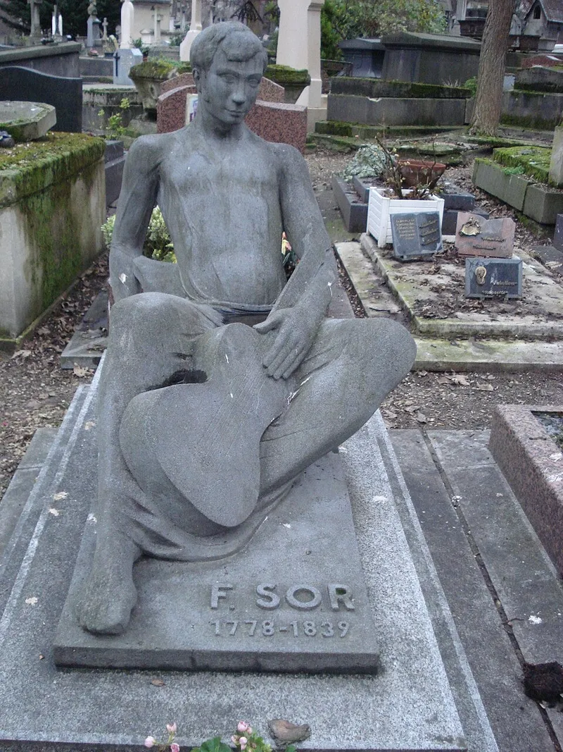 Photographie : la tombe de Fernando Sor au cimetière de Montmartre