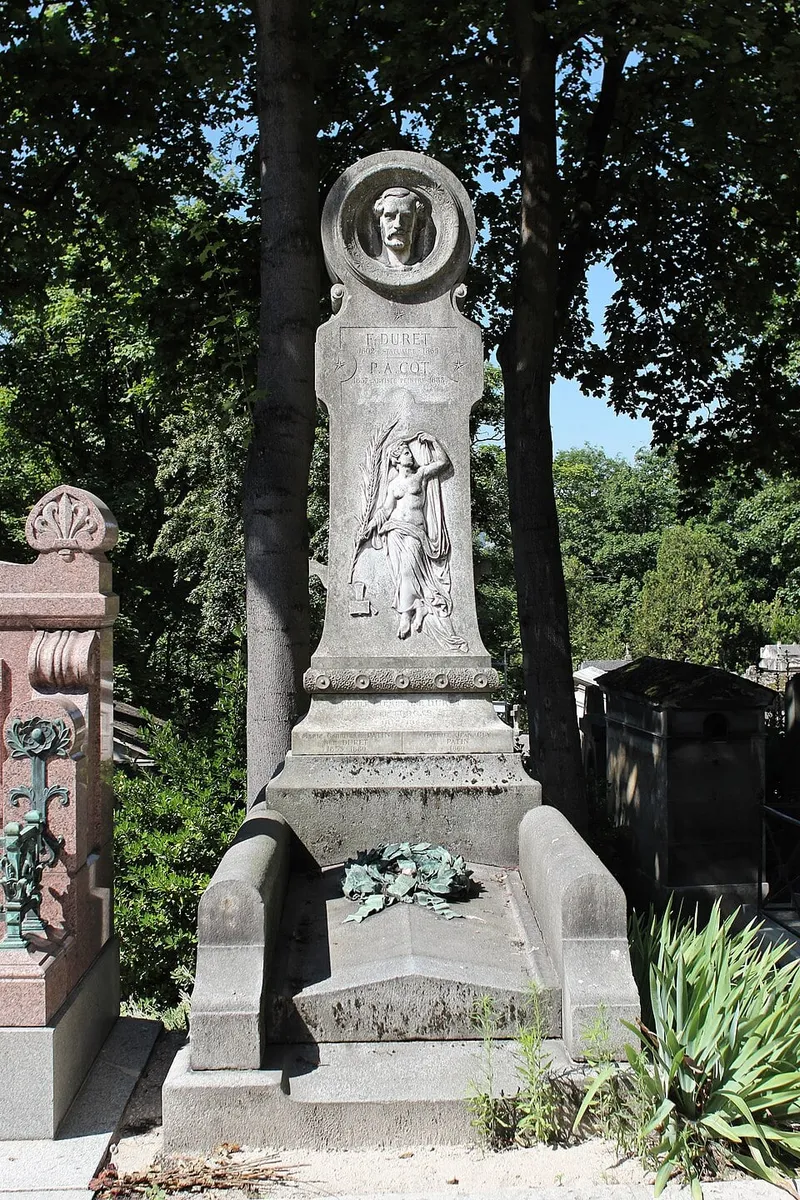 Photographie : la tombe de Francisque Duret au cimetière du Père-Lachaise