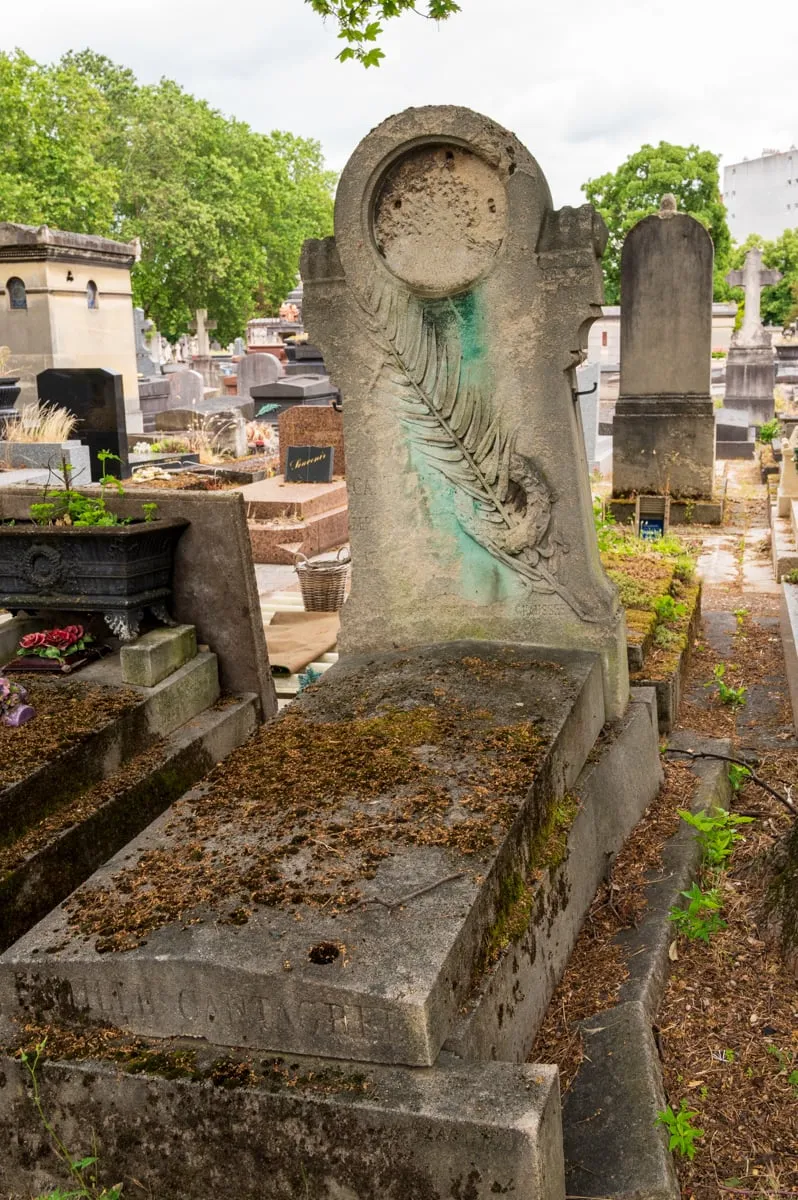 Photographie : la tombe de François Cantagrel au cimetière du Montparnasse