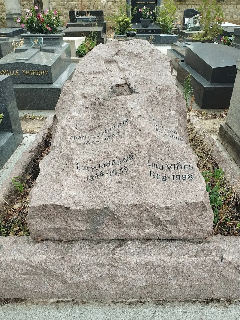 Photographie : la tombe de Frantz et Francis Jourdain au cimetière du Montparnasse