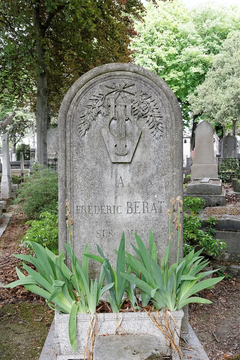 Photographie : la tombe de Frédéric Bérat au cimetière du Père-Lachaise