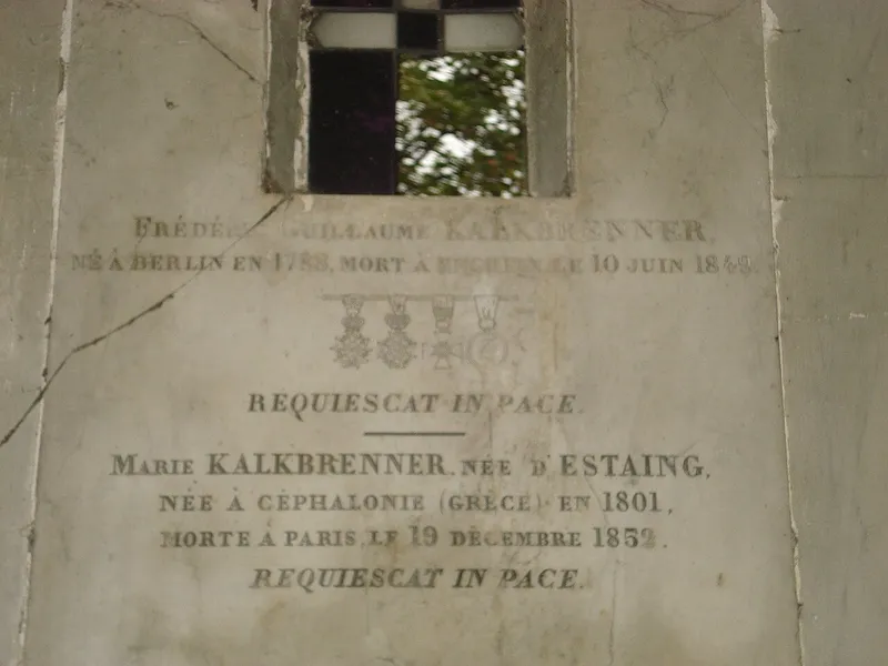 Photographie : la tombe de Friedrich Kalkbrenner au cimetière de Montmartre