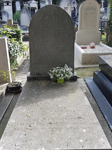 Photographie : la tombe de Gaëtan et Auguste Vestris au cimetière de Montmartre
